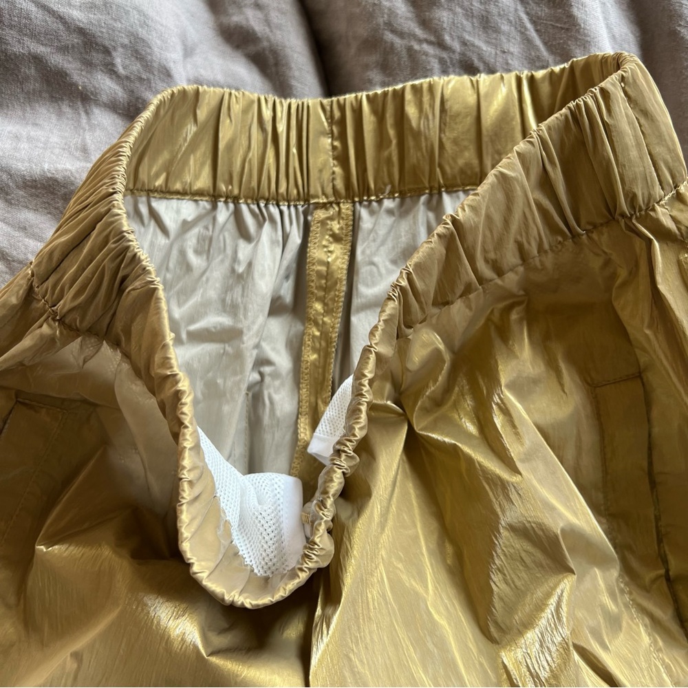 Tibi Metallic Gold Wilt Pull On Jogger - Picture 7 of 11
